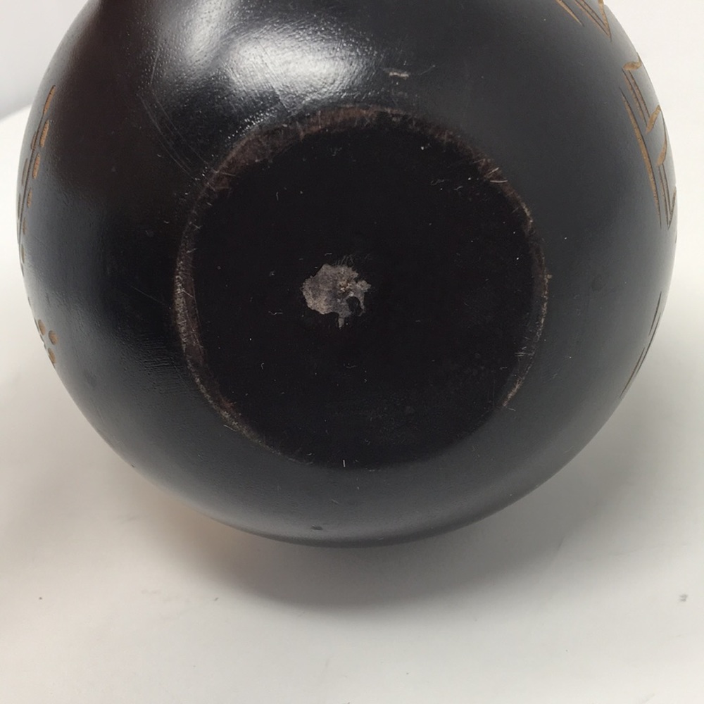 Carved  Wood Spherical Tea Light Holder - Picture 6 of 10